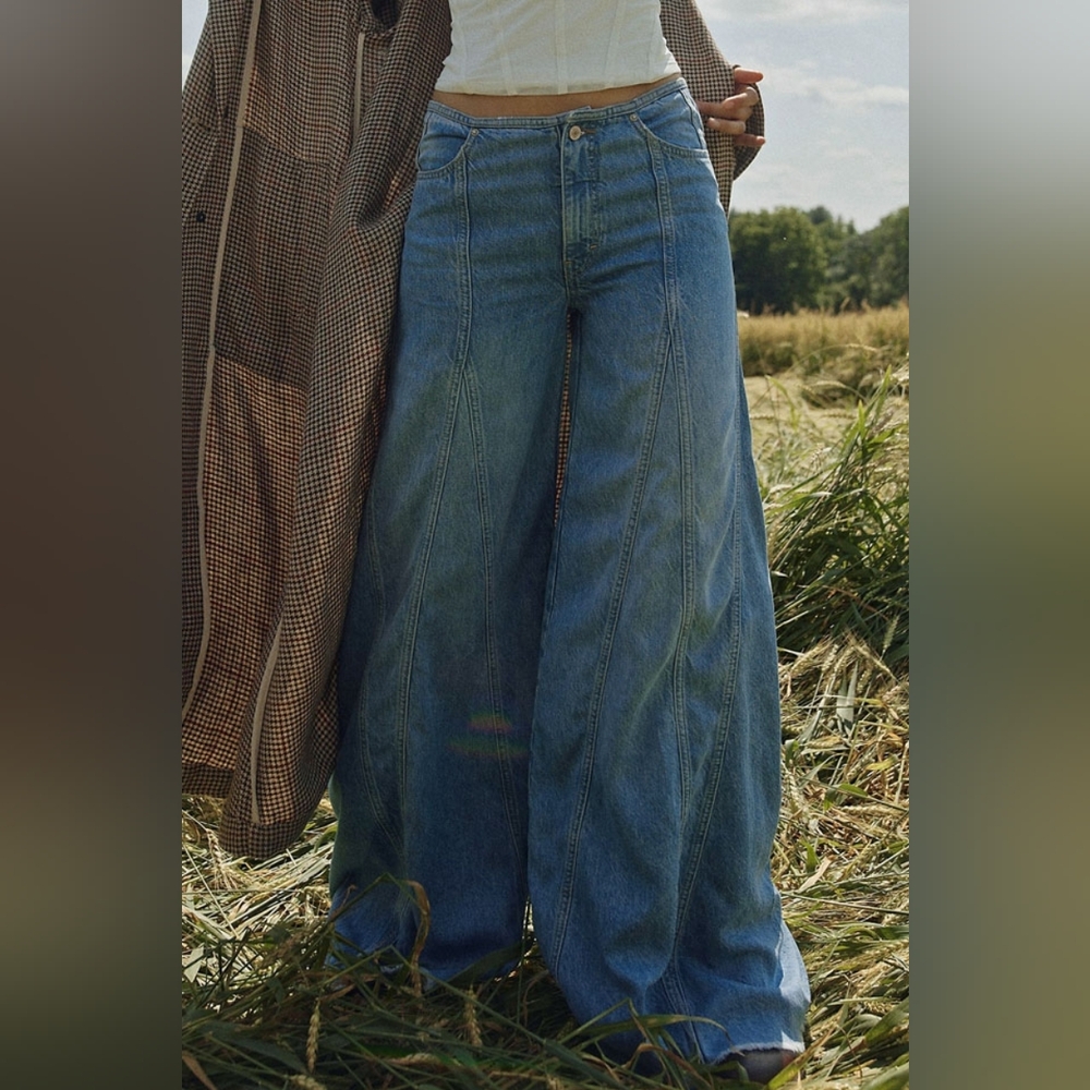 Free People Ace Wide Leg Jeans - Picture 2 of 7